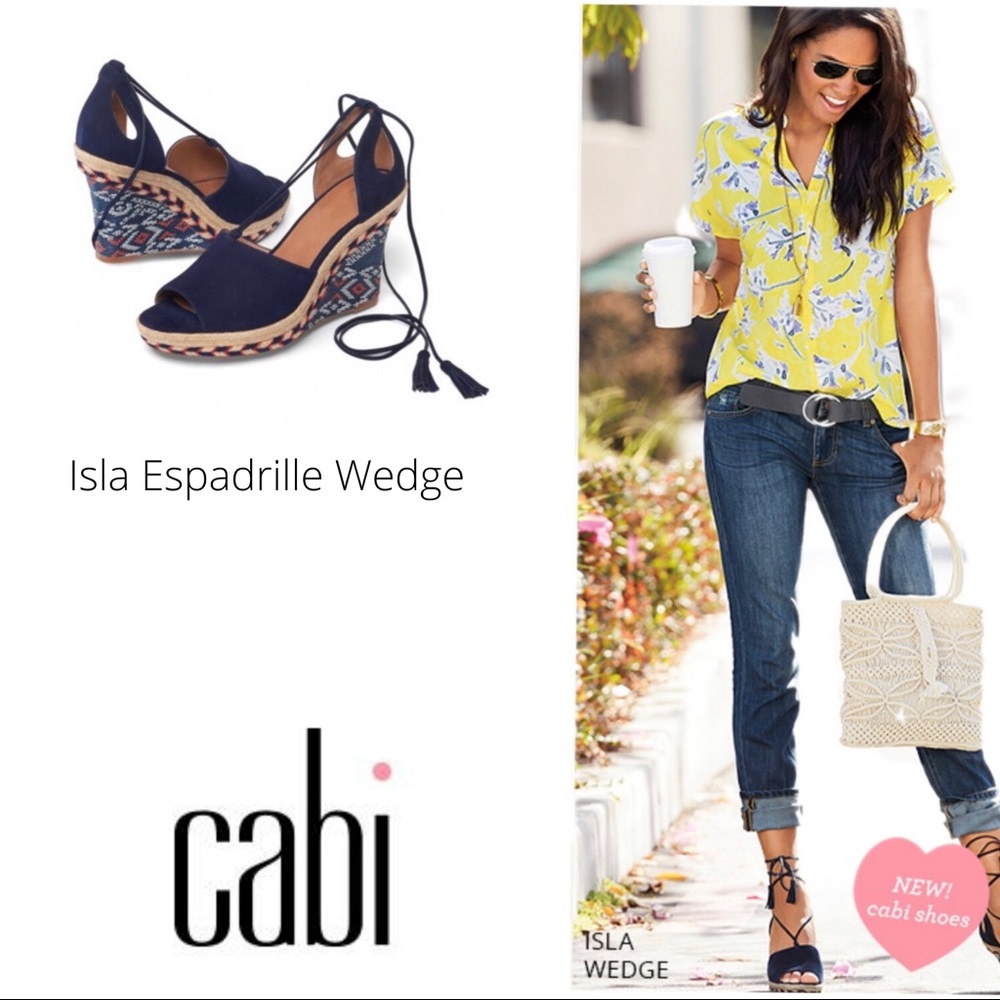 NWT  Size 7 CAbi Isla Espadrille Sandal